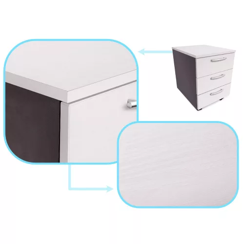 Self-adhesive foil roll wall covering oak white 1.22x50m