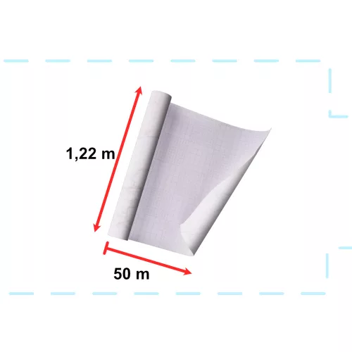 Foil roll self-adhesive wallpaper veneer white marble - magnolia 1.22x50m