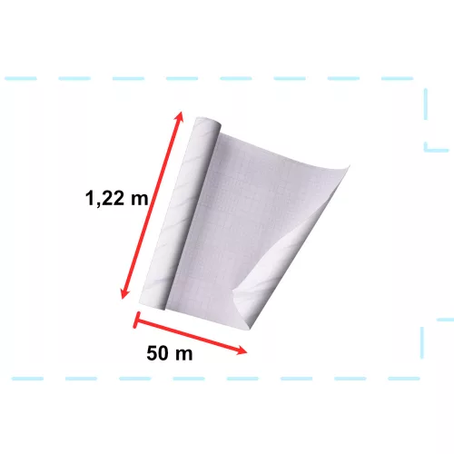 Self-adhesive foil roll wallpaper veneer white marble - jazz 1.22x50m