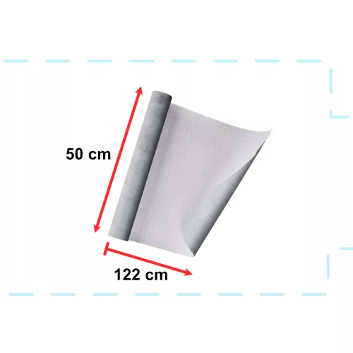 Self-adhesive foil roll wallpaper veneer gray marble 1.22x50m