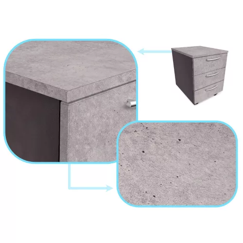 Foil roll self-adhesive wallpaper veneer blue-gray cement 1.22x50m