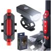 LED bicycle light rear-front set USB