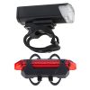 LED bicycle light rear-front set USB