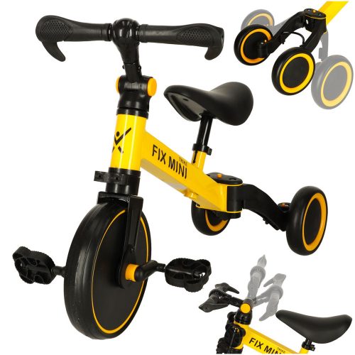 Trike Fix Mini off-road tricycle 3in1 with pedals yellow