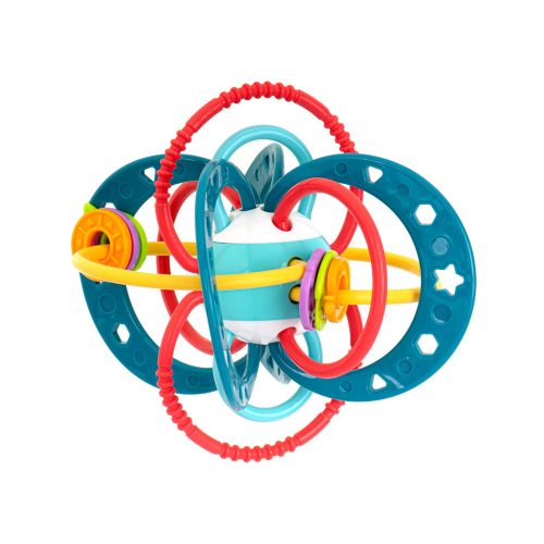 Sensory rattle for toddlers turquoise