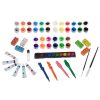 Plastic painting set in carrying case 123el