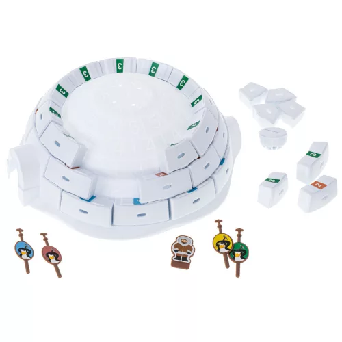Skill game to build igloos for penguins