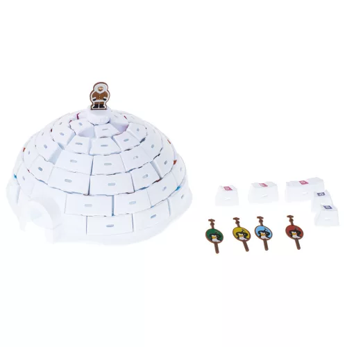 Skill game to build igloos for penguins