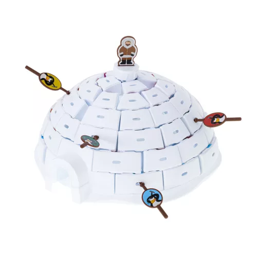 Skill game to build igloos for penguins