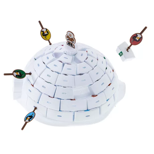 Skill game to build igloos for penguins