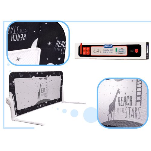 Safety gate railing bed guard 150cm black