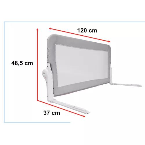 Safety gate railing bed protector 120cm grey