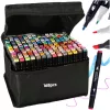 Double-sided alcohol felt-tip pens in a case 168 pcs