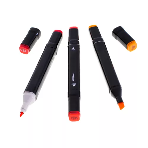 Double-sided alcohol felt-tip pens in a case 168 pcs