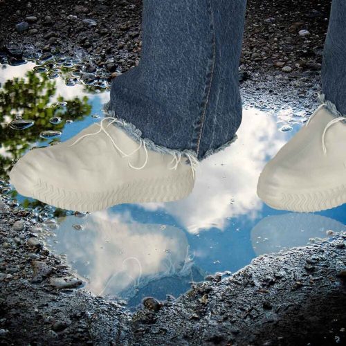 Waterproof boot covers M grey, size 35-38