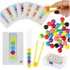 Educational puzzle with colorful montessori balls