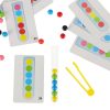 Educational puzzle with colorful montessori balls