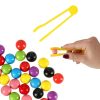 Educational puzzle with colorful montessori balls