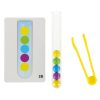 Educational puzzle with colorful montessori balls