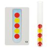 Educational puzzle with colorful montessori balls