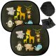 Static curtain sunshade car window cover monkey
