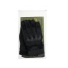 Military tactical gloves knuckle protection L black