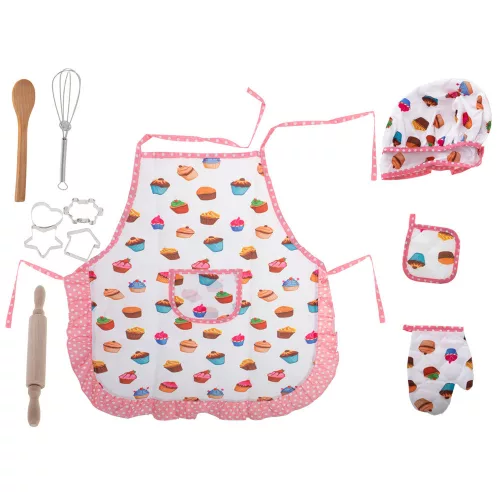 Kitchen set cooking apron + accessories