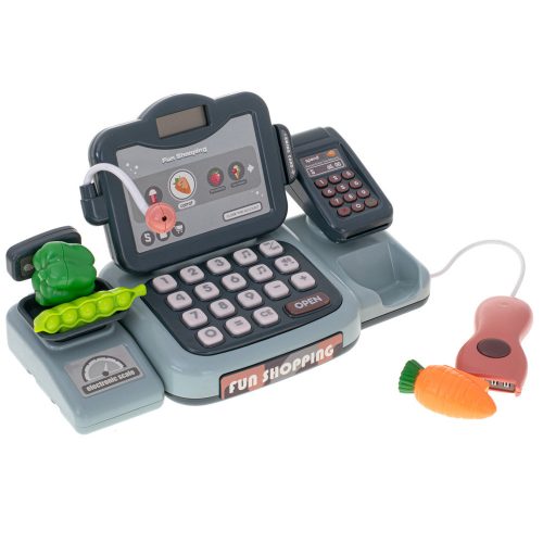 Cash register shopping cart terminal