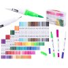 Colored felt-tip pens in a set of 100 pieces