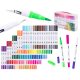 Colored felt-tip pens in a set of 100 pieces