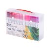 Colored felt-tip pens in a set of 100 pieces