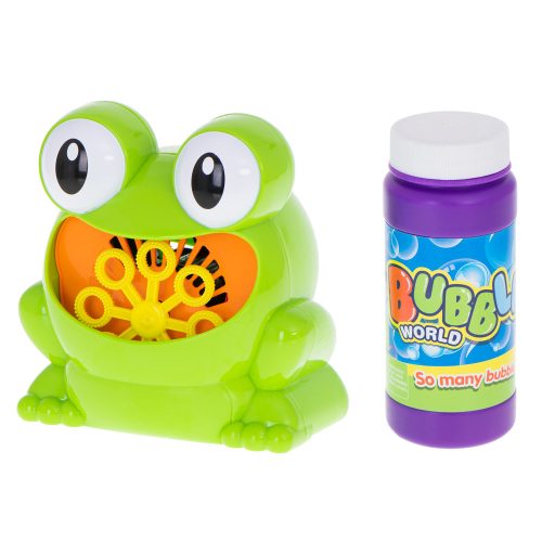 Soap bubble machine frog