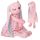 Plush rabbit mascot pink 52cm