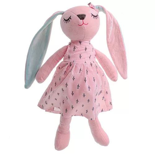 Plush rabbit mascot pink 52cm