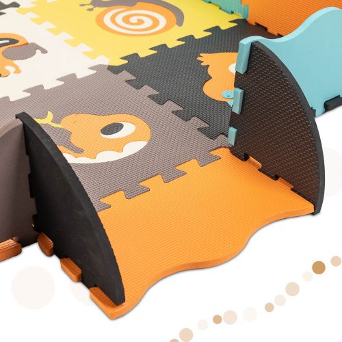 Foam puzzle mat / play mat for children 25pcs colorful animals 114cm x 114cm x 1cm