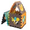 Foam puzzle mat for children 9 pcs. colorful animals 85cm x 85cm x 1cm