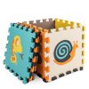 Foam puzzle mat for children 9 pcs. colorful animals 85cm x 85cm x 1cm