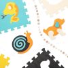 Foam puzzle mat for children 9 pcs. colorful animals 85cm x 85cm x 1cm