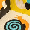 Foam puzzle mat for children 9 pcs. colorful animals 85cm x 85cm x 1cm
