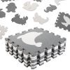 Foam play mat puzzle grey 85cm x 85cm 9 pcs