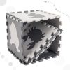 Foam play mat puzzle grey 85cm x 85cm 9 pcs