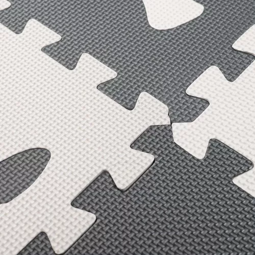 Foam play mat puzzle grey 85cm x 85cm 9 pcs