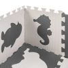 Foam play mat puzzle grey 85cm x 85cm 9 pcs
