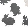 Foam play mat puzzle grey 85cm x 85cm 9 pcs