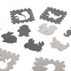 Foam play mat puzzle grey 85cm x 85cm 9 pcs