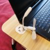Laptop asztal, összecsukható ágyneműtartós, USB
