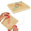 Geoboard fa kirakó gumiszalagokkal