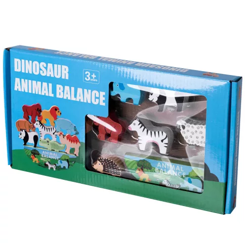 Puzzle game balancing safari animals