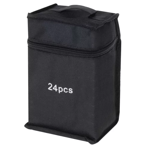 Double-sided alcohol felt-tip pens in a case 24 pcs + stand