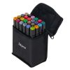 Double-sided alcohol felt-tip pens in a case 24 pcs + stand